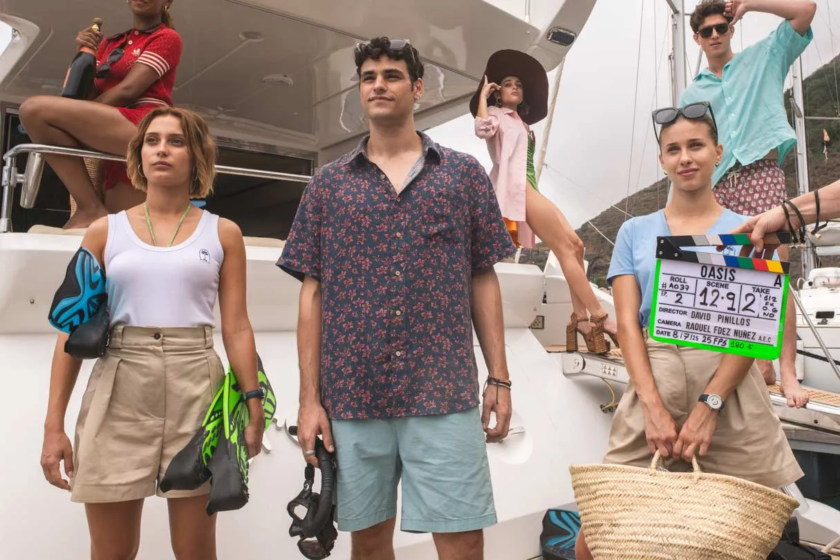Ana Garcés en el rodaje de la serie ‘Oasis’, nueva producción original de Netflix
